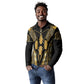 Egypt Canopic Jars Long Sleeve Polo Shirt Ancient Mythology Four Sons of Horus