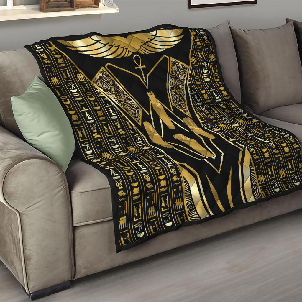 Egypt Canopic Jars Quilt Ancient Mythology Four Sons of Horus