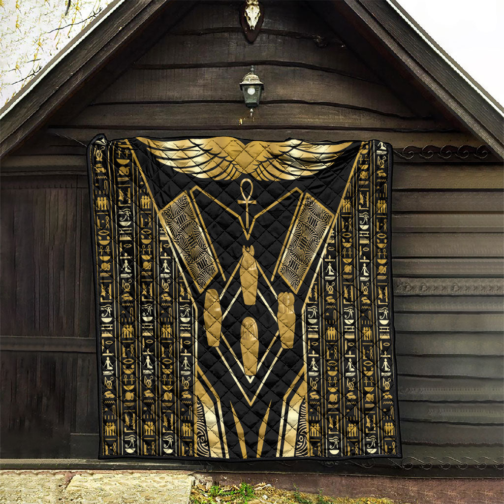 Egypt Canopic Jars Quilt Ancient Mythology Four Sons of Horus