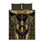 Egypt Canopic Jars Quilt Bed Set Ancient Mythology Four Sons of Horus