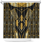Egypt Canopic Jars Shower Curtain Ancient Mythology Four Sons of Horus