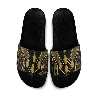 Egypt Canopic Jars Slide Sandals Ancient Mythology Four Sons of Horus