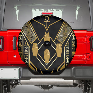 Egypt Canopic Jars Spare Tire Cover Ancient Mythology Four Sons of Horus