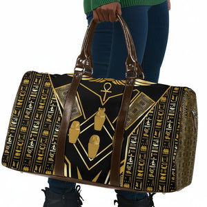 Egypt Canopic Jars Travel Bag Ancient Mythology Four Sons of Horus