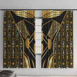 Egypt Canopic Jars Window Curtain Ancient Mythology Four Sons of Horus