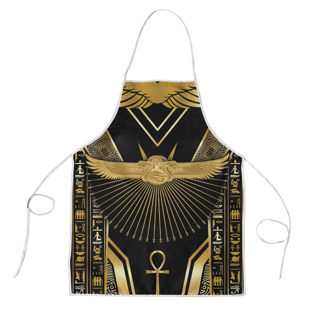 Egypt Winged Sun Apron Ancient Mythology Golden Ankh