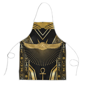 Egypt Winged Sun Apron Ancient Mythology Golden Ankh