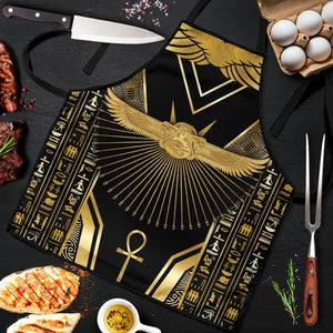 Egypt Winged Sun Apron Ancient Mythology Golden Ankh