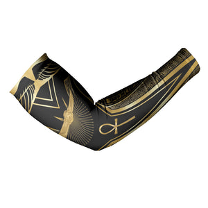 Egypt Winged Sun Arm Sleeves Ancient Mythology Golden Ankh
