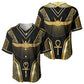 Egypt Winged Sun Baseball Jersey Ancient Mythology Golden Ankh
