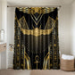 Egypt Winged Sun Bathroom Set Ancient Mythology Golden Ankh