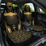 Egypt Winged Sun Car Seat Cover Ancient Mythology Golden Ankh