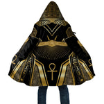 Egypt Winged Sun Cloak Ancient Mythology Golden Ankh