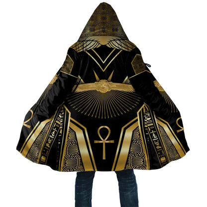 Egypt Winged Sun Cloak Ancient Mythology Golden Ankh