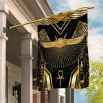 Egypt Winged Sun Garden Flag Ancient Mythology Golden Ankh