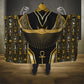 Egypt Winged Sun Hooded Blanket Ancient Mythology Golden Ankh