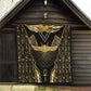 Egypt Winged Sun Quilt Ancient Mythology Golden Ankh