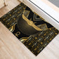 Egypt Winged Sun Rubber Doormat Ancient Mythology Golden Ankh