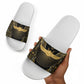 Egypt Winged Sun Slide Sandals Ancient Mythology Golden Ankh