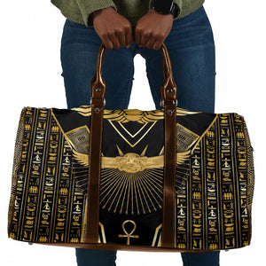 Egypt Winged Sun Travel Bag Ancient Mythology Golden Ankh