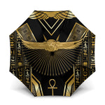 Egypt Winged Sun Umbrella Ancient Mythology Golden Ankh