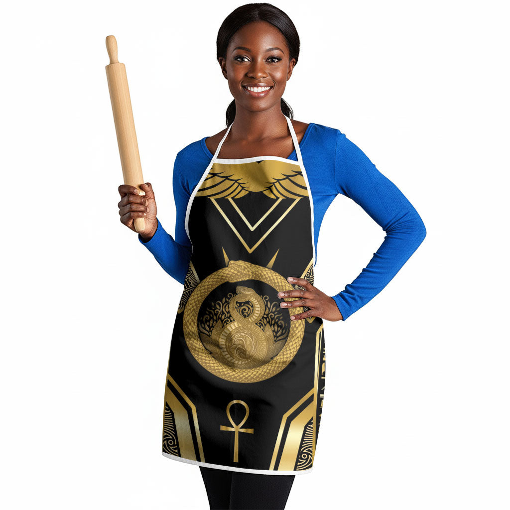 Egypt Ouroboros Apron Ancient Mythology Infinity Serpent Gold