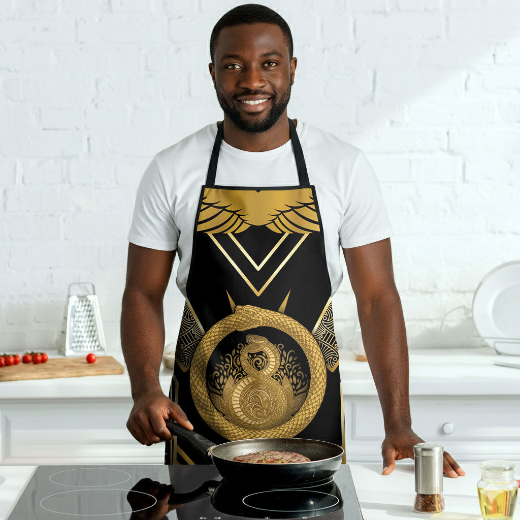 Egypt Ouroboros Apron Ancient Mythology Infinity Serpent Gold