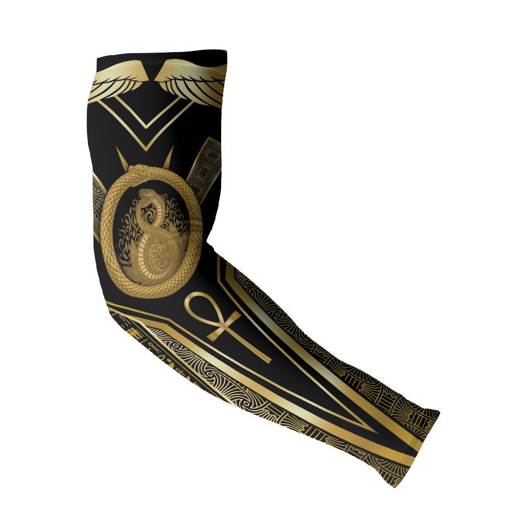 Egypt Ouroboros Arm Sleeves Ancient Mythology Infinity Serpent Gold
