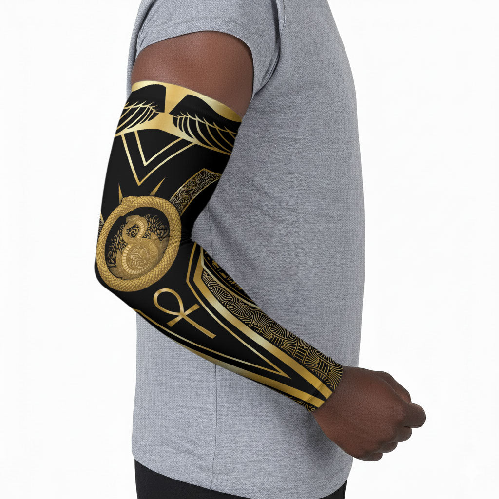 Egypt Ouroboros Arm Sleeves Ancient Mythology Infinity Serpent Gold