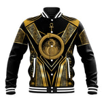 Egypt Ouroboros Baseball Jacket Ancient Mythology Infinity Serpent Gold