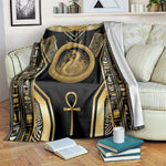 Egypt Ouroboros Blanket Ancient Mythology Infinity Serpent Gold