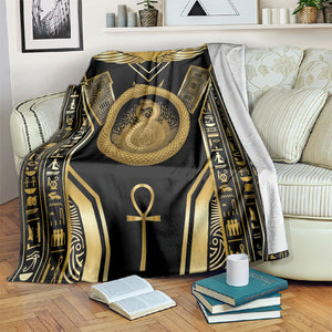 Egypt Ouroboros Blanket Ancient Mythology Infinity Serpent Gold