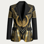 Egypt Ouroboros Blazer Ancient Mythology Infinity Serpent Gold