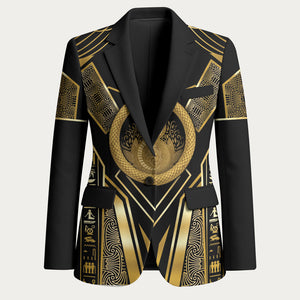 Egypt Ouroboros Blazer Ancient Mythology Infinity Serpent Gold