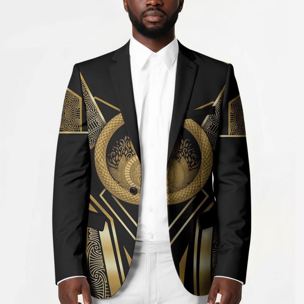 Egypt Ouroboros Blazer Ancient Mythology Infinity Serpent Gold