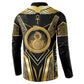 Egypt Ouroboros Button Sweatshirt Ancient Mythology Infinity Serpent Gold