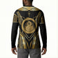 Egypt Ouroboros Button Sweatshirt Ancient Mythology Infinity Serpent Gold