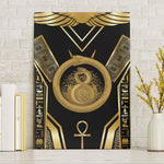 Egypt Ouroboros Canvas Wall Art Ancient Mythology Infinity Serpent Gold
