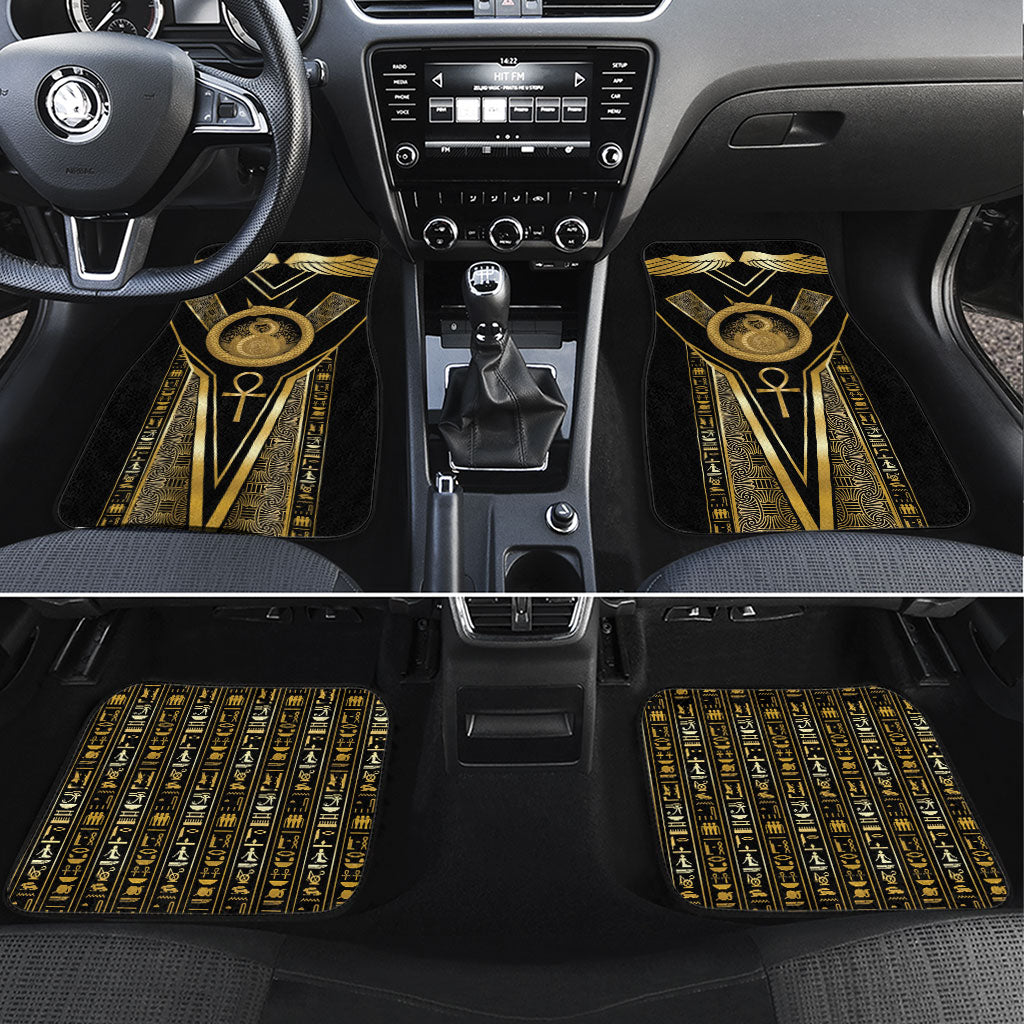 Egypt Ouroboros Car Mats Ancient Mythology Infinity Serpent Gold