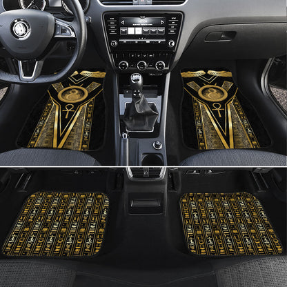 Egypt Ouroboros Car Mats Ancient Mythology Infinity Serpent Gold