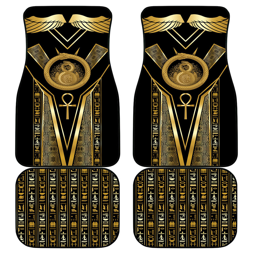 Egypt Ouroboros Car Mats Ancient Mythology Infinity Serpent Gold