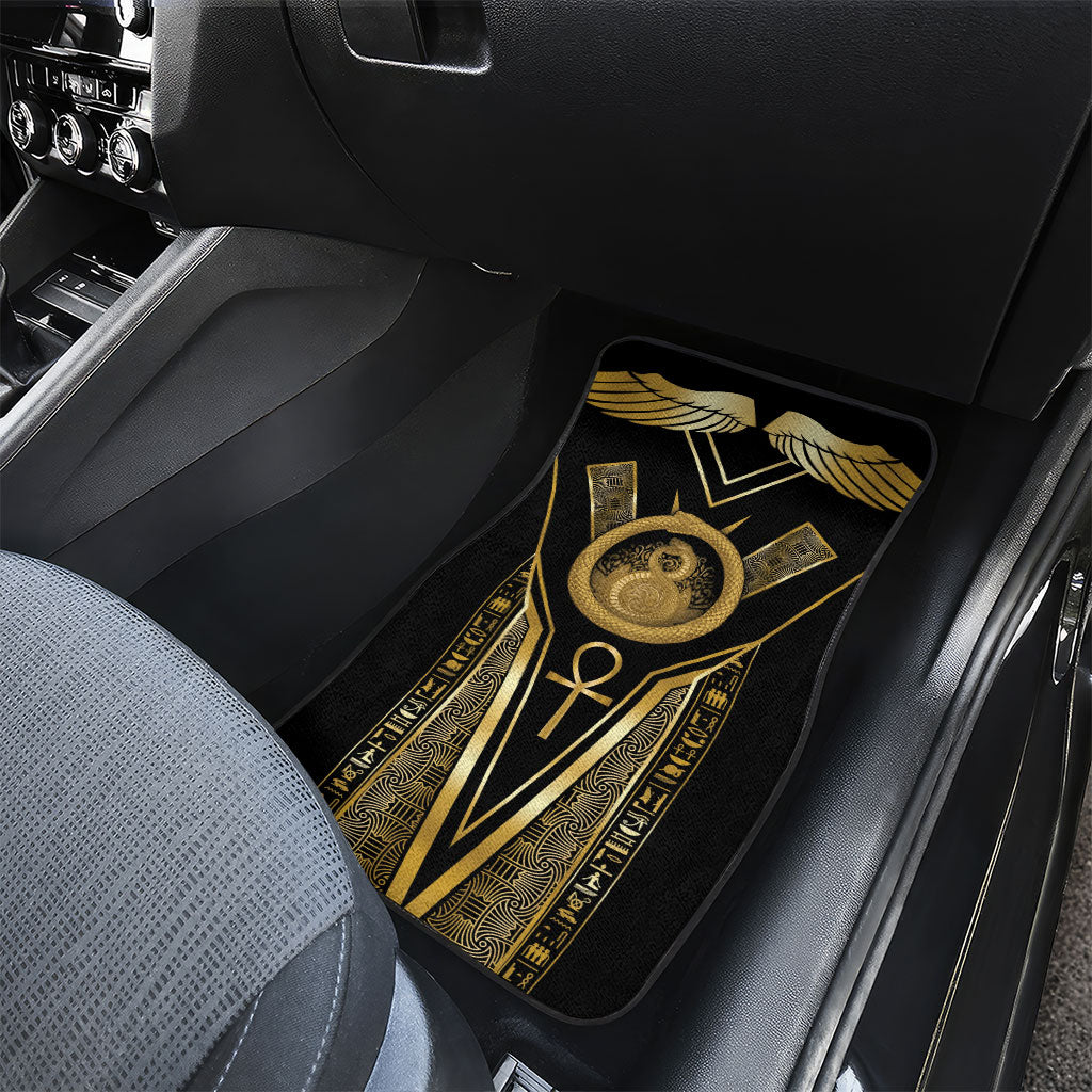 Egypt Ouroboros Car Mats Ancient Mythology Infinity Serpent Gold