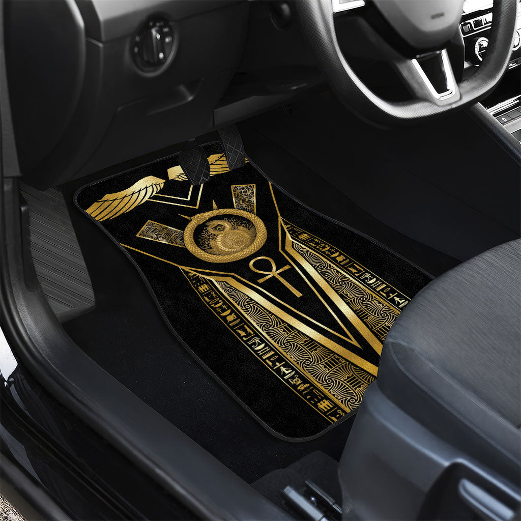 Egypt Ouroboros Car Mats Ancient Mythology Infinity Serpent Gold