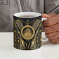 Egypt Ouroboros Ceramic Mug Ancient Mythology Infinity Serpent Gold