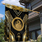 Egypt Ouroboros Garden Flag Ancient Mythology Infinity Serpent Gold