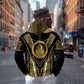 Egypt Ouroboros Hoodie Ancient Mythology Infinity Serpent Gold