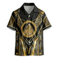 Egypt Ouroboros Kid Hawaiian Shirt Ancient Mythology Infinity Serpent Gold