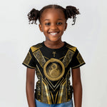 Egypt Ouroboros Kid T shirt Ancient Mythology Infinity Serpent Gold