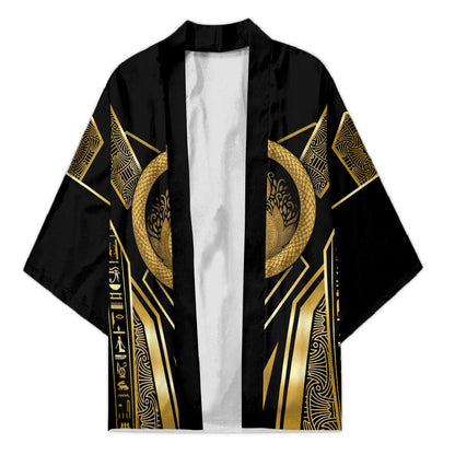 Egypt Ouroboros Kimono Ancient Mythology Infinity Serpent Gold
