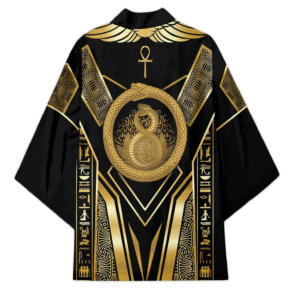 Egypt Ouroboros Kimono Ancient Mythology Infinity Serpent Gold
